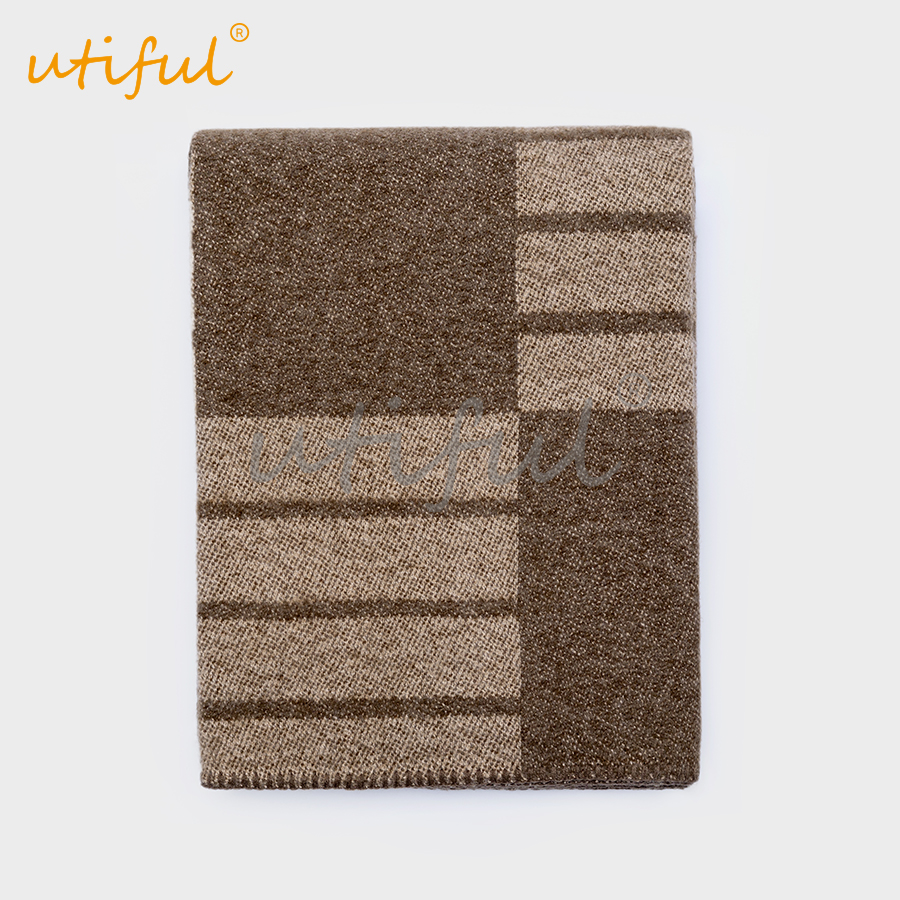 double-sided jacquard throw blanket
